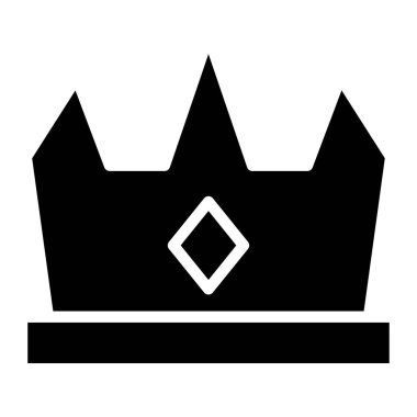 Taç. Web simgesi basit illüstrasyon