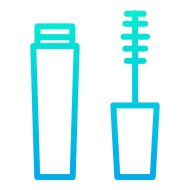 Maskara web simgesi basit vektör illüstrasyonu