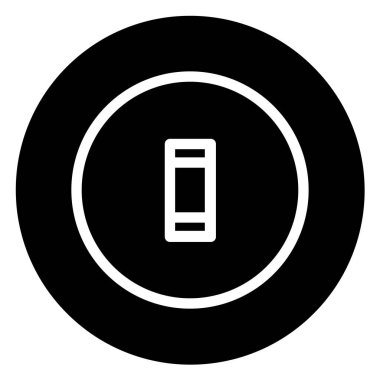 Cep telefonu simgesi, vektör illüstrasyonu