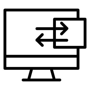 Beyaz üzerinde izole edilmiş simge, minimal vektör simgesi paylaş