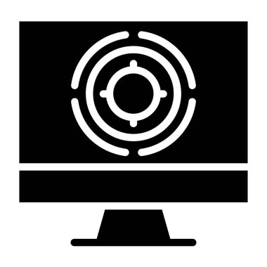 Web simgesini basit illüstrasyonla izle