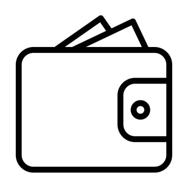 Cep minimalistik vektör simgesi beyaza izole edildi 