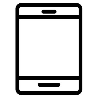 Tablet basit simgesi, vektör çizim