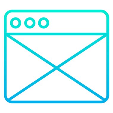 Mektup. Web simgesi basit illüstrasyon