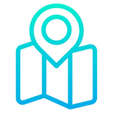 konum pin web simgesi basit illüstrasyon