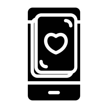 Smartphone Simgesi, vektör illüstrasyonu