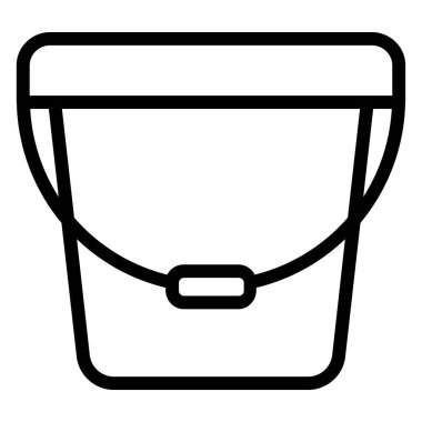 Kova. Web simgesi basit illüstrasyon