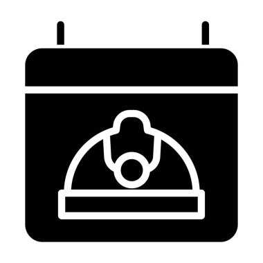 Beyaz arkaplan üzerindeki basit takvim vektör resimlemesi