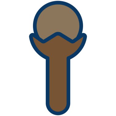 Mikrofon. Web simgesi basit illüstrasyon