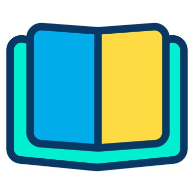 kitap simgesi, vektör illüstrasyonu