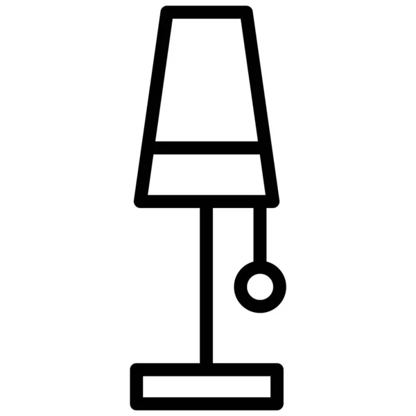 Lampe Vecteur Illustration Simple — Image vectorielle