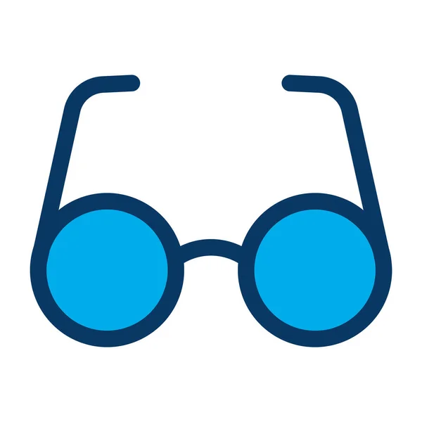 Brille Auf Web Ikone Einfaches Design — Stockvektor
