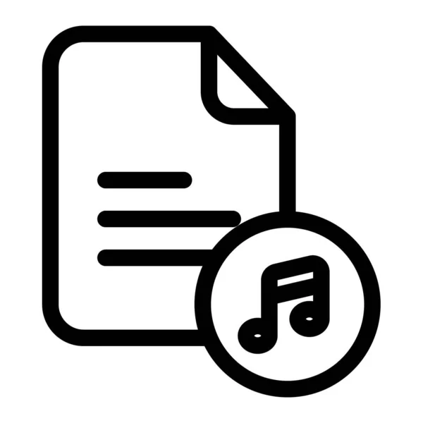 Música Icono Web Ilustración Simple — Vector de stock
