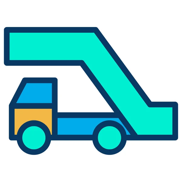 Lkw Web Symbol Einfache Illustration — Stockvektor