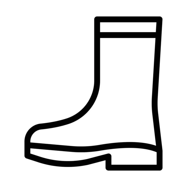 Vector Illustration Rubber Boots — Stock Vector