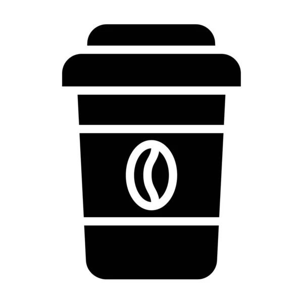 Café Icono Web Ilustración Simple — Vector de stock