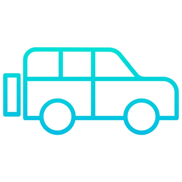 Coche Icono Web Ilustración Simple — Vector de stock