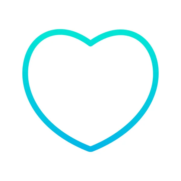 Simple Heart Icon Vector Illustration — Stock Vector