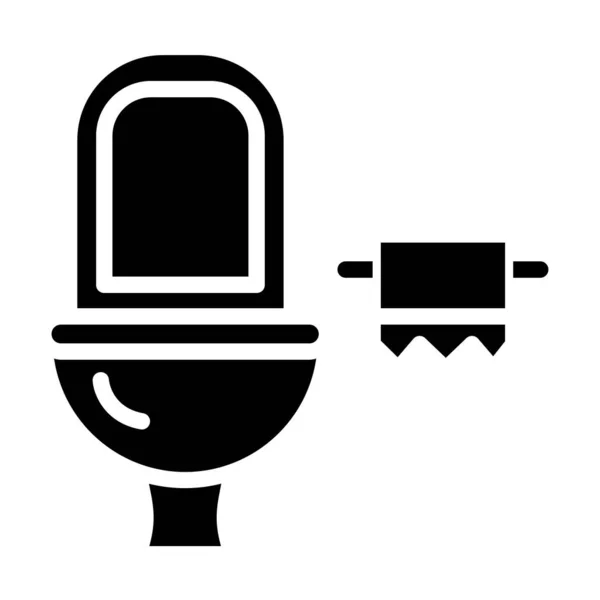 Icône Toilette Illustration Vectorielle — Image vectorielle