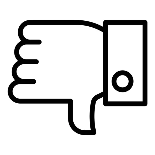 Pulgar Icono Vector Simple Sobre Fondo Blanco — Vector de stock