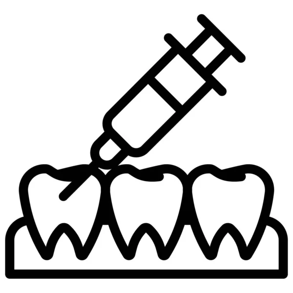Dental Care Simple Icon Vector Illustration — Stock Vector