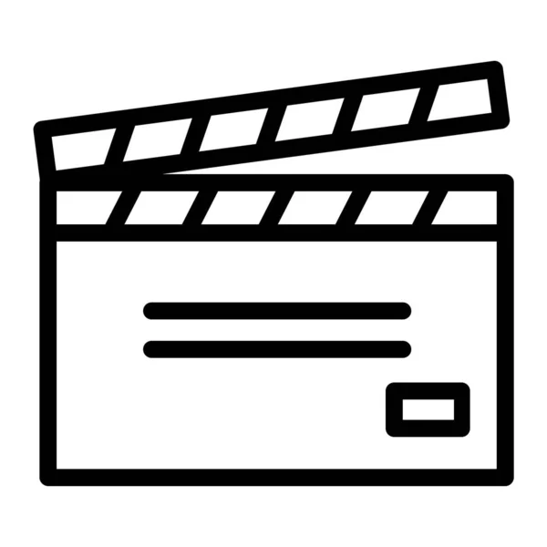 Clapperboard Icône Web Illustration Simple — Image vectorielle