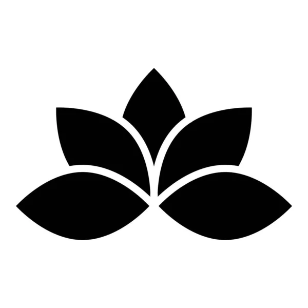 Lotus Icono Web Simple Ilustración Vectorial — Vector de stock
