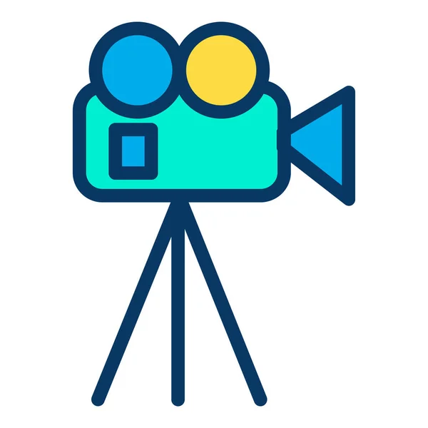 Βιντεοκάμερα Απλή Απεικόνιση — Διανυσματικό Αρχείο