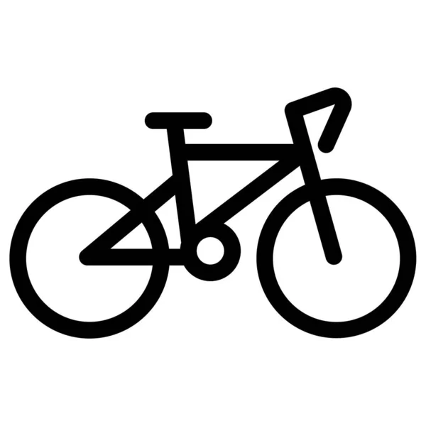 Bicycle Simple Flat Vector Icon — Stock Vector