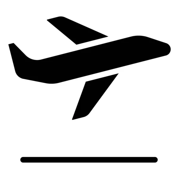 Enkel Flygning Ikon Vektor Illustration — Stock vektor