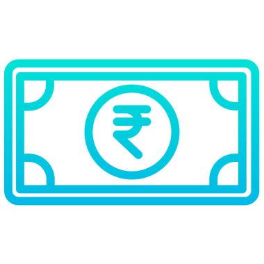 Rupi parası. Web simgesi basit illüstrasyon