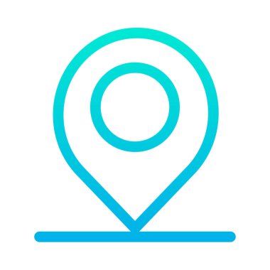 konum pin web simgesi basit illüstrasyon