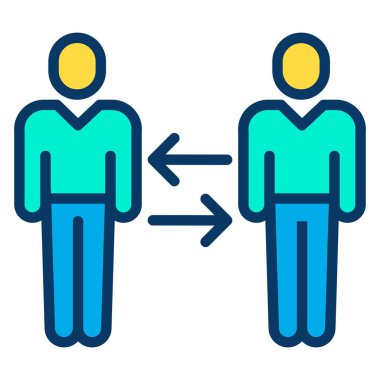 İnsanlar. Web simgesi basit illüstrasyon