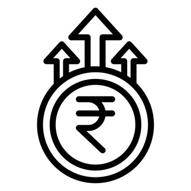 Dolar. Web simgesi basit illüstrasyon