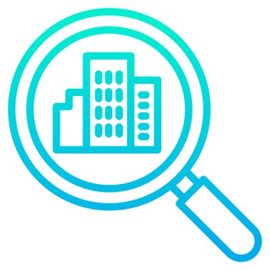 Bina. Web simgesi basit illüstrasyon