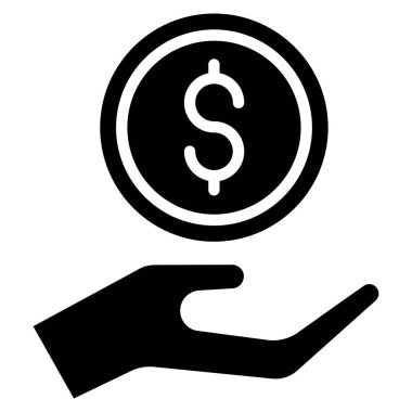 dolar illüstrasyon izole vektör para