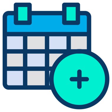 Takvim. Web simgesi basit illüstrasyon