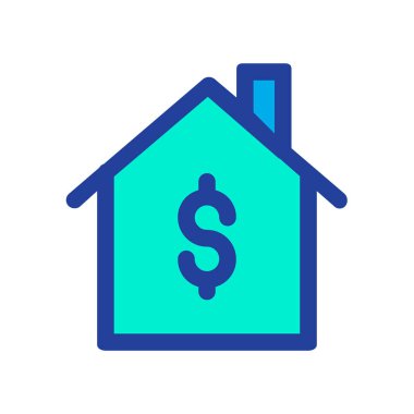 ev vektörü simgesi modern illüstrasyon