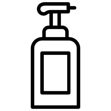 sabun, beyaz arkaplanda izole edilmiş minimalist vektör simgesi