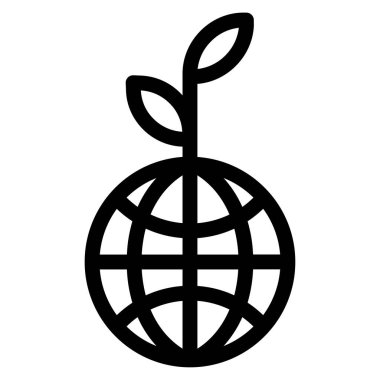 Toprak. Web simgesi basit illüstrasyon