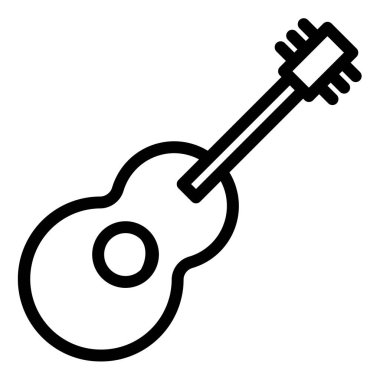 Gitar. Web simgesi basit tasarım