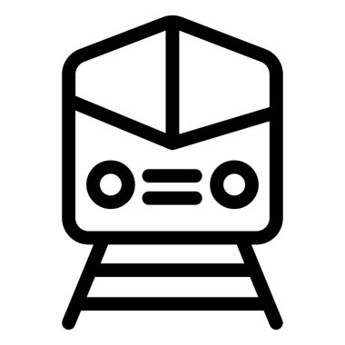 tren web simgesi basit tasarım