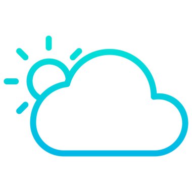 Bulut. Web simgesi basit illüstrasyon