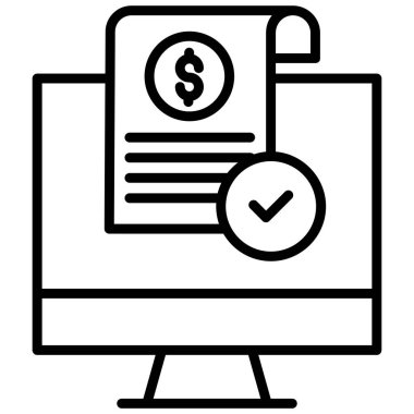 Online ödeme. Basit tasarım