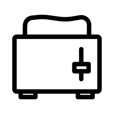 tost makinesi yemek vektör simgesi 