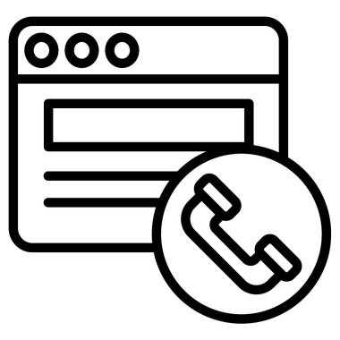 Beyaz arkaplanda basit tarayıcı vektör resimleme