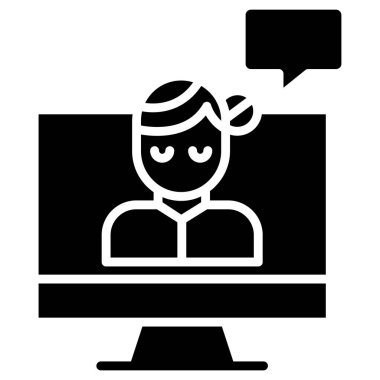 basit video kutsal kişilerin resmi, vektör çizim