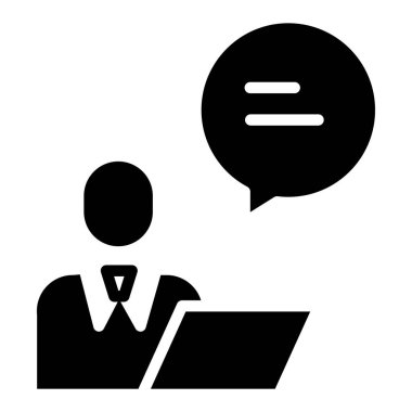 ofis vektörü ince çizgi simgesi