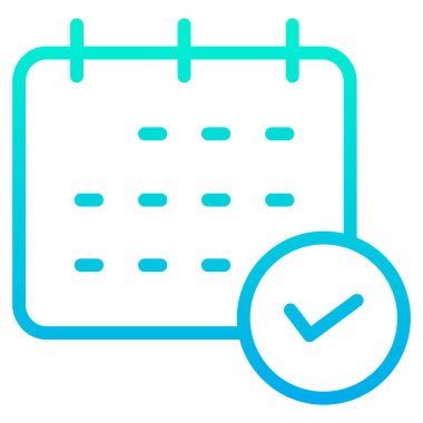 Randevu. Web simgesi basit illüstrasyon