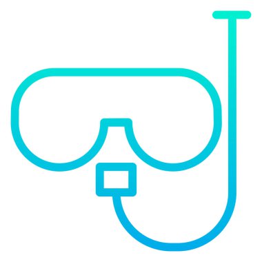 Dalış. Web simgesi basit illüstrasyon